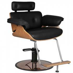 Fauteuil de coiffure florence noir repose tête {attributes}