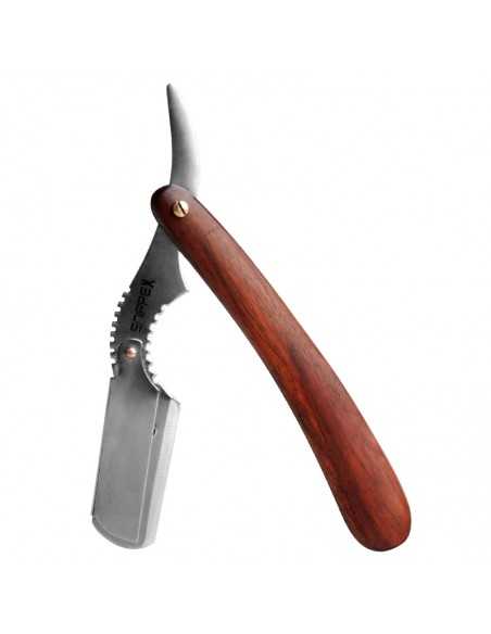 Straight razor barber pro wood 129 set of 2 