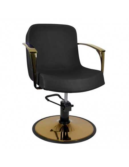 Bolonia gold black hairdressing chair 