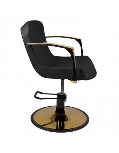 Bolonia gold black hairdressing chair