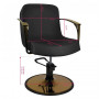 Fauteuil de coiffure bolonia gold noir {attributes}