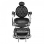 Cesare barber chair black silver 