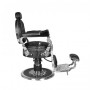 Cesare barber chair black silver 