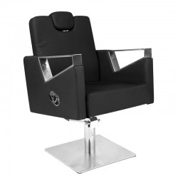 Brivski frizerski stol črne barve vilnius ii 