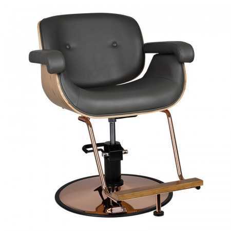 Fauteuil de coiffure tuluza noir bois {attributes}