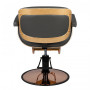 Fauteuil de coiffure tuluza noir bois {attributes}