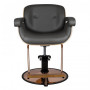 Fauteuil de coiffure tuluza noir bois {attributes}