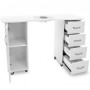 Tables Manucures  115632 BUREAU 2027 ZP BLANC DEUX ARMOIRES