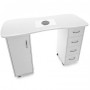 Tables Manucures  115632 BUREAU 2027 ZP BLANC DEUX ARMOIRES