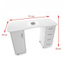 Tables Manucures  115632 BUREAU 2027 ZP BLANC DEUX ARMOIRES