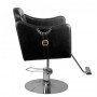 Fauteuil coiffure calabre noir arrondi {attributes}