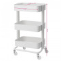 Table - cosmetic trolley hs05 white 