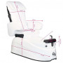 PEDICURE SPA CHAIR AS-122 WHITE WITH MASSAGE FUNCTION