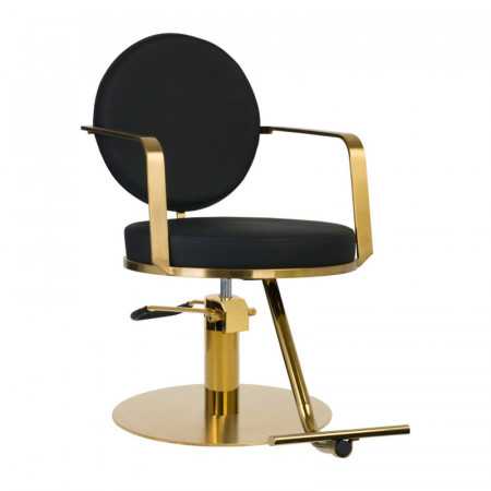 black and gold Arras hairdressing chair