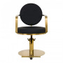 black and gold Arras hairdressing chair