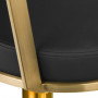 sillón de peluquería Arras negro oro