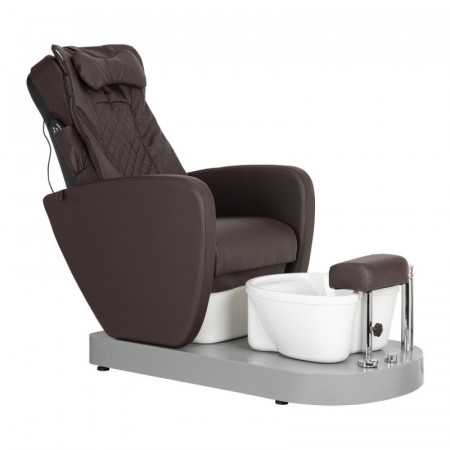 SILLÓN DE PEDICURA SPA AZZURRO 016C MARRÓN CON MASAJE DE ESPALDA E HIDRO MASAJE