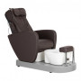 SPA PEDIKÜRESTUHL AZZURRO 016C BRAUN MIT RÜCKENMASSAGE UND HYDROMASSAGE