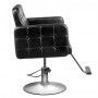 Fauteuil coiffure calabre noir carré {attributes}