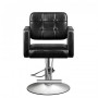 Fauteuil coiffure calabre noir carré {attributes}