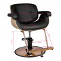 Black venice styling chair 