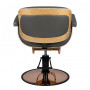 Fauteuil de coiffure tuluza noir bois {attributes}