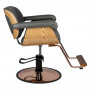 Fauteuil de coiffure tuluza noir bois {attributes}