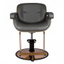 Fauteuil de coiffure tuluza noir bois {attributes}