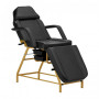 Chaise cosmétique 557G avec cuvettes or-noir