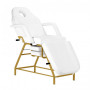 Chaise cosmétique 557G avec cuvettes or blanc