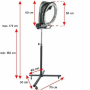 Climazon podczerwieni obrotowy 1300w szary