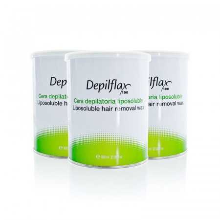 Depilflax 100 cera depilatoria natural bote 800 ml 