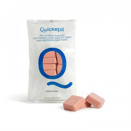 QUICKEPIL CIRE A EPILATION ROSE DURE STRIPLES POUR EPILATION 1KG ROSE 