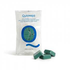 QUICKEPIL DEPILACION CERA DURA SIN TIRAS PARA DEPILACION VEGETAL 1KG VERDE 