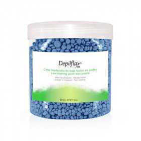 DEPILFLAX CERA DURA SIN TIRAS PARA DEPILACION PERLA AZUL 600G AZUL 