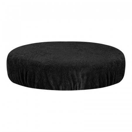 Housse éponge pour tabouret noir 