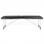 Table de massage pliante aluminium confort Activ Fizjo 2 segments noir 