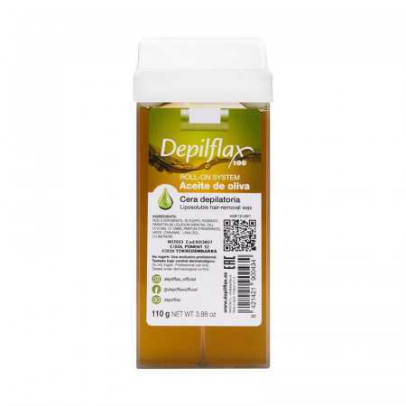 Depilflax 100 rouleau de cire à épiler olive 110 g 