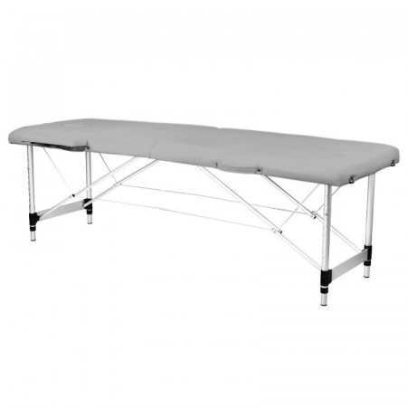 Table de massage pliante aluminium confort Activ Fizjo 2 segments gris 