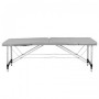 Table de massage pliante aluminium confort Activ Fizjo 2 segments gris 