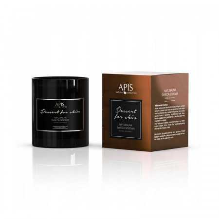 Candela di soia naturale Apis, dolce per la pelle 220 g