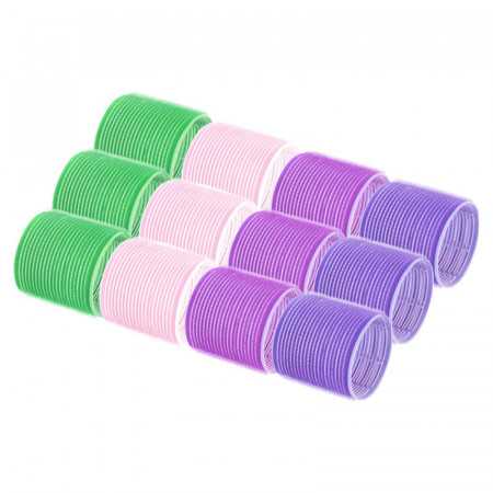 Rouleaux à cheveux velcro 6,4 cm 12 pcs. 