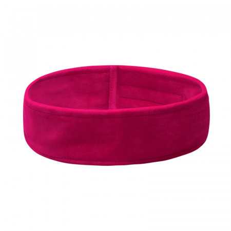 Diadema cosmética velour fucsia