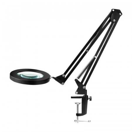 LED magnifying glass lamp Glow 308 for the tabletop black USB 