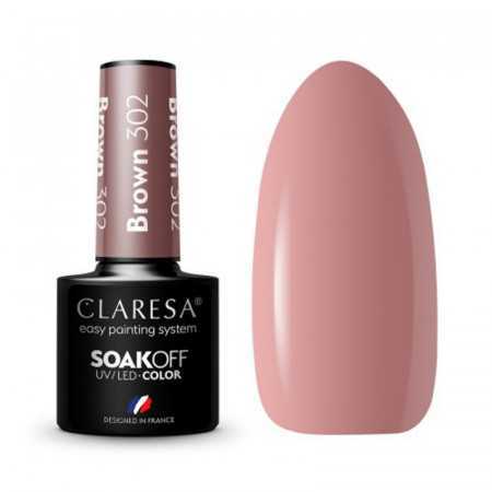 CLARESA Barniz Híbrido MARRÓN 302 -5g