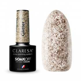 CLARESA Esmalte de uñas híbrido GLITTER 3 -5g