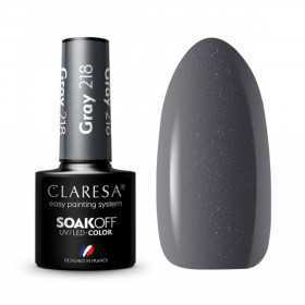 CLARESA Vernis Hybride GRIS 218 -5g 