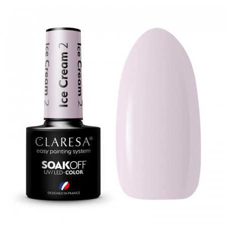 CLARESA vernis hybride Glace 2 -5g 