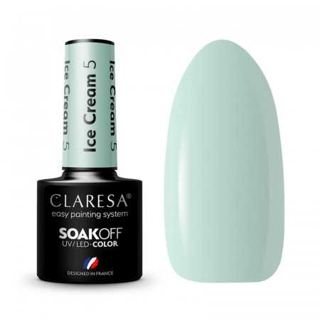 CLARESA vernis hybride Glace 5 -5g 