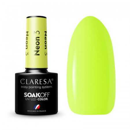 CLARESA Esmalte de uñas híbrido NEON 3 -5g